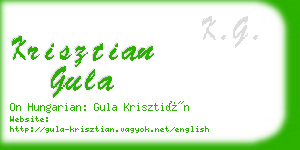 krisztian gula business card